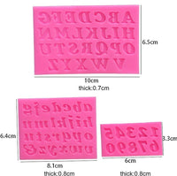 Alphabet & Numbers Silicone Mould Set