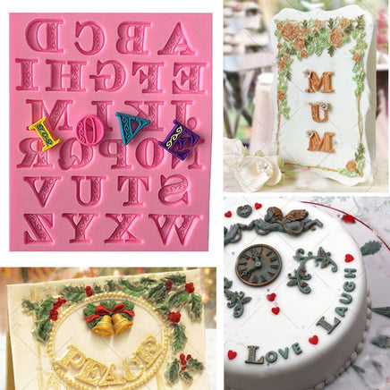 Elegant Alphabet Silicone Mould - Capital Letters