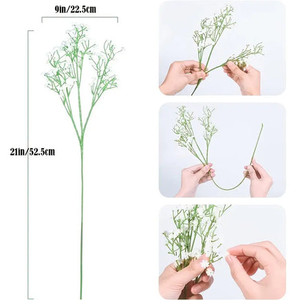 Artificial Baby Breath Gypsophila - Perfect For Cakes