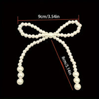 Pearl Bow Cake Decoration - Non Edible. Food Safe