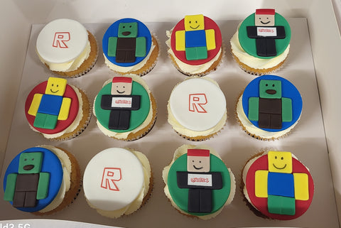 Roblox Theme Cupcakes. Available in 6 or 12 Packs.