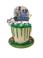 Sports Team Colours Drip Cake