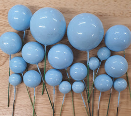 Baby Blue Balls Cake Decorations