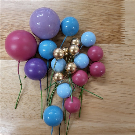 Unicorn Colours Ball Cake Decorations