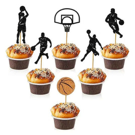 Basketball Theme Cupcake Picks x12
