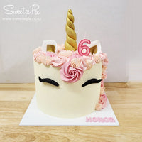 Classic Buttercream Unicorn Cake