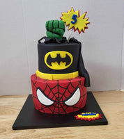 Awesome Super Hero Birthday Cake. Choose Your Design - The Cake Mixer