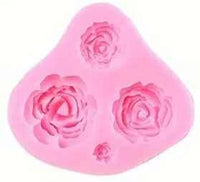 Rose Silicone Mould - 4 Cavity