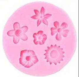 Flower Silicone Mould - 6 Cavity