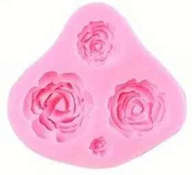 Rose Silicone Mould - 4 Cavity