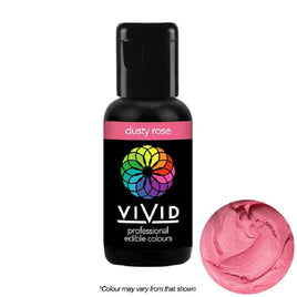 Vivid Dusty Rose Food Colouring Gel