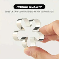 Mini Flower & Leaf Cutter Set - Stainless