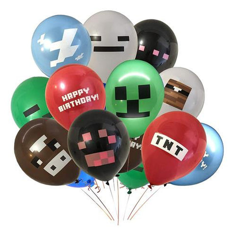 Minecraft Latex Balloons x6