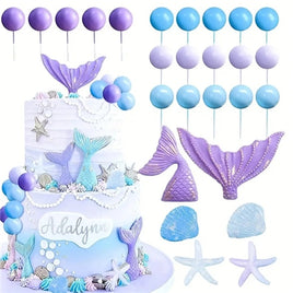 Mermaid Theme Cake Decorating Kit