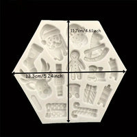 Christmas Theme Silicone Mould - Multi Cavity