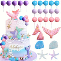 Mermaid Theme Cake Decorating Kit