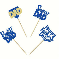 Happy Fathers Day Cake Pick. Celebrate your hero