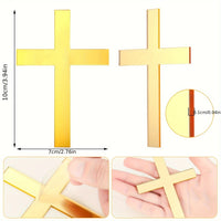 Acrylic Cross Cake Topper  - Choose Colour