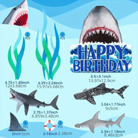 Shark Theme Cake Decorating Set. Food Safe
