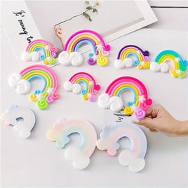 Soft Clay Rainbow Cake Decorations x5 per set