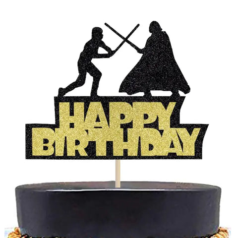 Star Wars Style Card Cake Topper