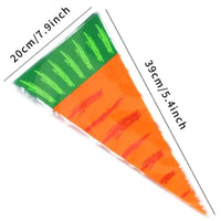 Easter Carrot Candy Treat Bags x10