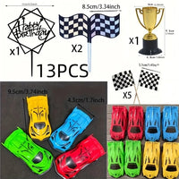 Race Car Cake Decoration Set. Decorate With Ease