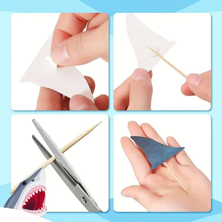 Shark Theme Cake Decorating Set. Food Safe
