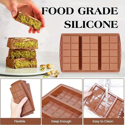 6 Cavity Dubai Chocolate Bar mould