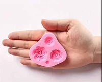 Rose Silicone Mould - 4 Cavity
