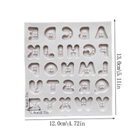 Cute as a Button Alphabet Silicone Mould