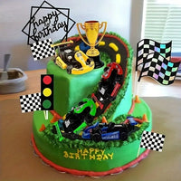 Race Car Cake Decoration Set. Decorate With Ease