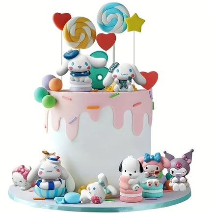 Hello Kitty Friends Mini Cake Decorating Figurines