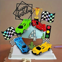 Race Car Cake Decoration Set. Decorate With Ease