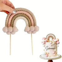Rope Rainbow Cake Topper - Neutral