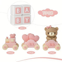 Adorable Baby Shower Cake Topper Set