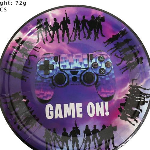 Game On Paper Party Plates