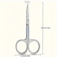 Fine Scissors With Curved Blade for Precision Cutting