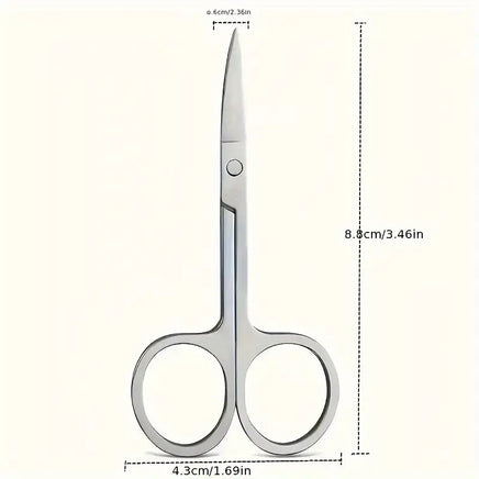 Fine Scissors With Curved Blade for Precision Cutting