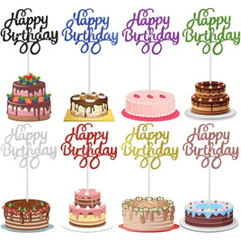 Glitter Card Stock Cake Topper - 8 Colours