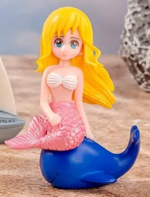 Cute Wee Mermaid Cake Topper - Non Edible