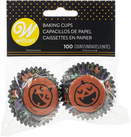 Halloween Pumpkin Mini Baking Cups x100