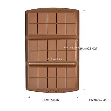 6 Cavity Dubai Chocolate Bar mould