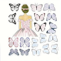 Beautiful Lady With Butterflies Cake Decorations.