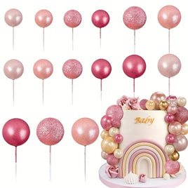 Pink Shades Ball Cake Decorations. Food Safe