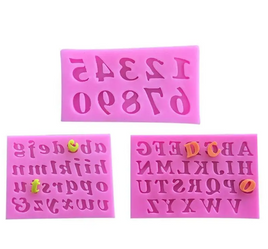 Alphabet Lower & Upper Case Silicone Mould Set
