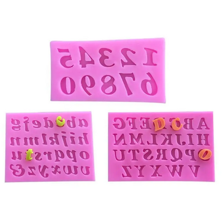 Alphabet Lower & Upper Case Silicone Mould Set