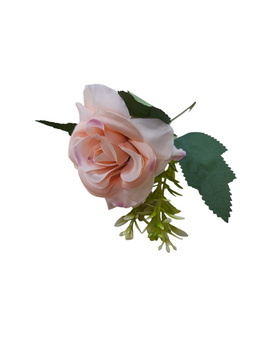 Artificial Rose Peach - Food Contact Safe