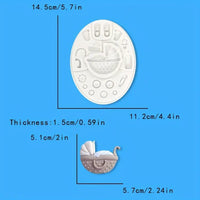Baby Shower Theme Silicone Mould