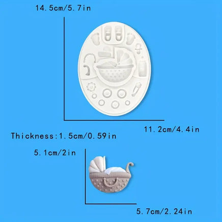 Baby Shower Theme Silicone Mould